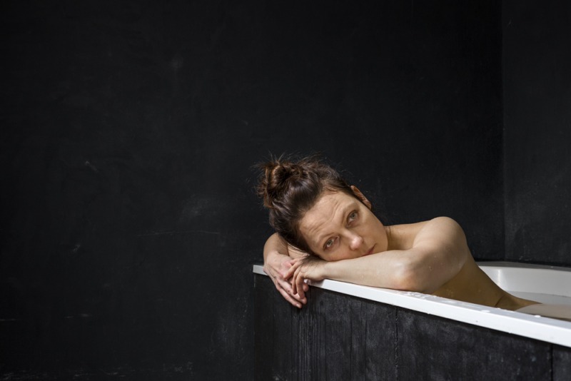 Untitled (Black Bathtub), 2015