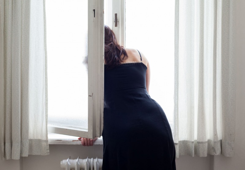 Untitled (Black Slipdress), 2012