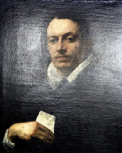 Shadows (van Dyck: Portrait of Cattaneo, National Gallery London), 2011