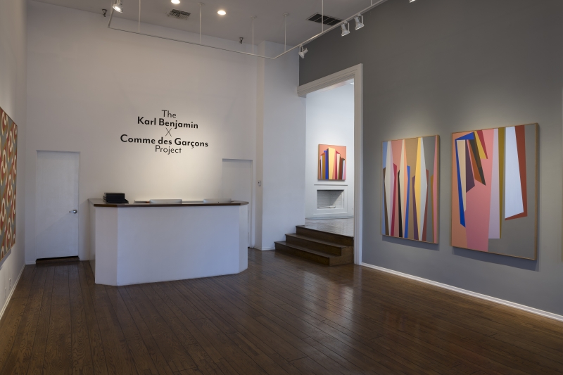 Exhibition View 'The Karl Benjamin X Comme des Garçons Project'