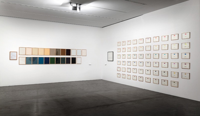 Installation view, 'Sensations Of Reality And Conceptual Practices 1965-1980'