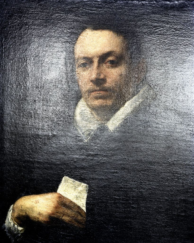 Shadows (van Dyck: Portrait of Cattaneo, National Gallery London), 2011